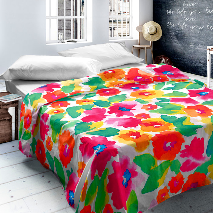 Icehome - Juego de Sábanas Estampadas - Incluye 1 o 2 Fundas de Almohada - 100% Algodón - Summer Day