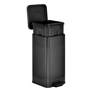 Poubelle Nova avec Pedale 30L Noir 35x27x58 cm