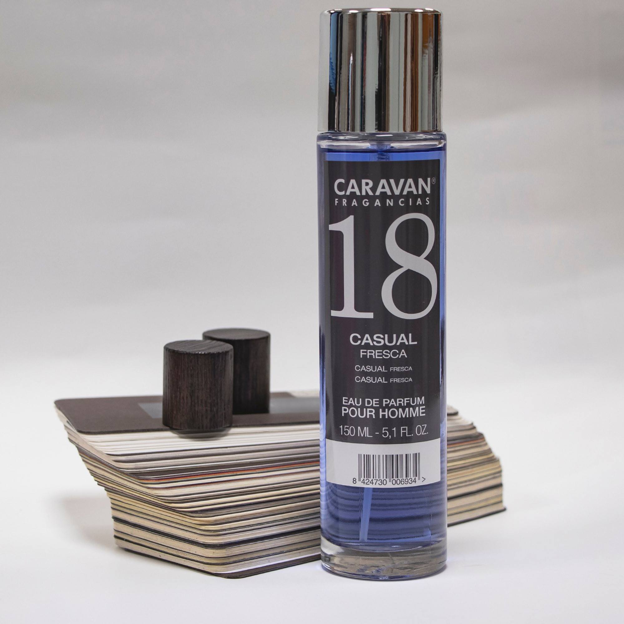 Caravan fragancias - caja de regalo con 2 perfumes nº18 de 150 ml, para hombre