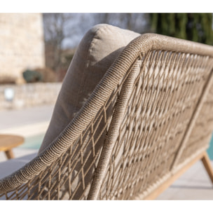 Salon de jardin en acacia - 5 places - DANAO