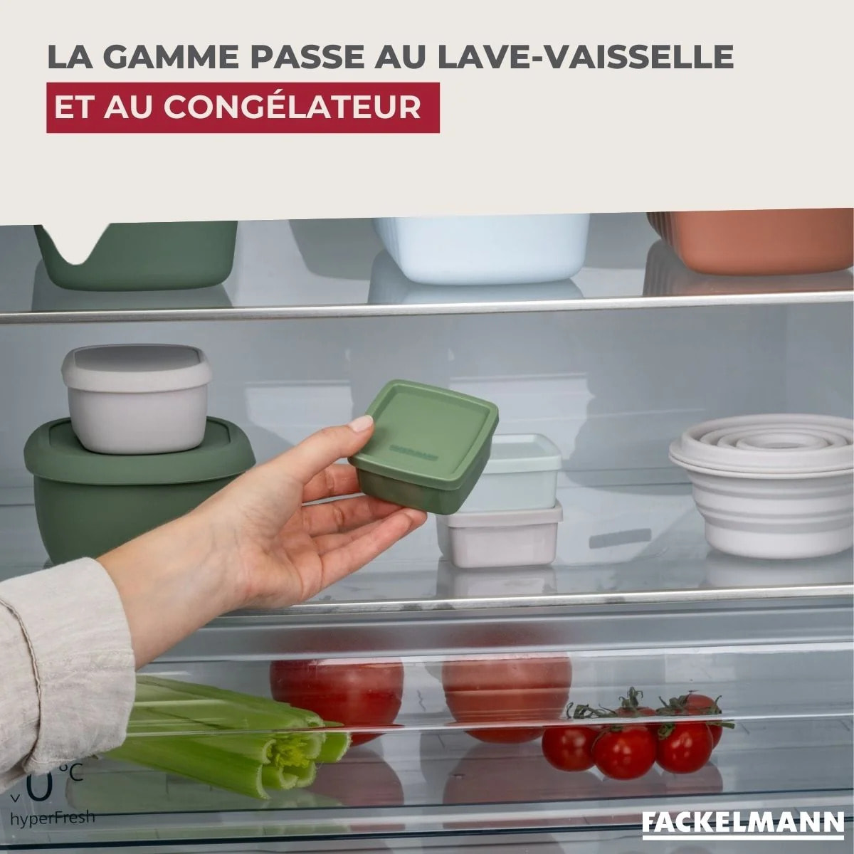Lot de 2 lunchbox 500ml avec 2 ustensiles de cuisine Fackelmann Storage