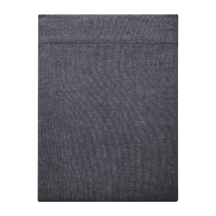 Drap plat uni en flanelle de coton, FRISSON, Gris Anthracite