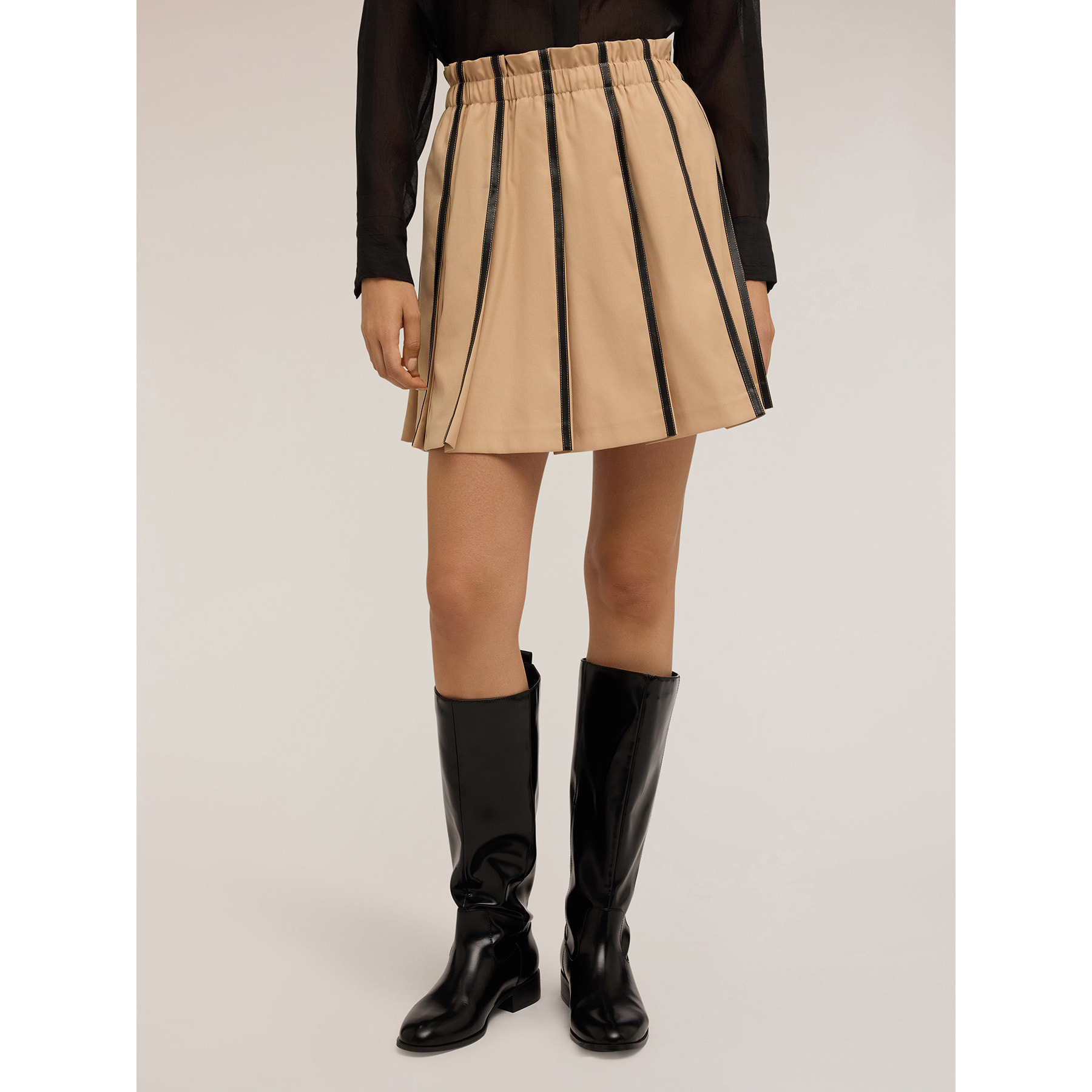 Motivi - Camicia in organza con tasche - Nero