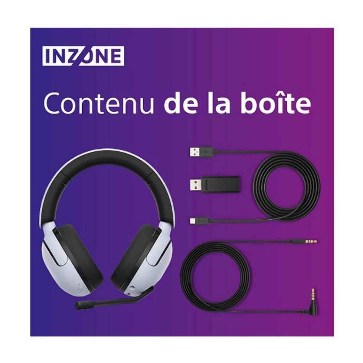 Casque gamer SONY Inzone H5 Blanc