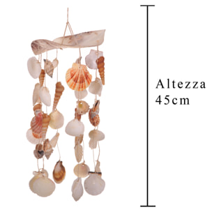 Scacciapensieri Conchiglie H 45 Cm - Pezzi 3 - 12X45X12cm - Colore: Altro - Bianchi Dino - Conchiglie Decori E Stelle Marine