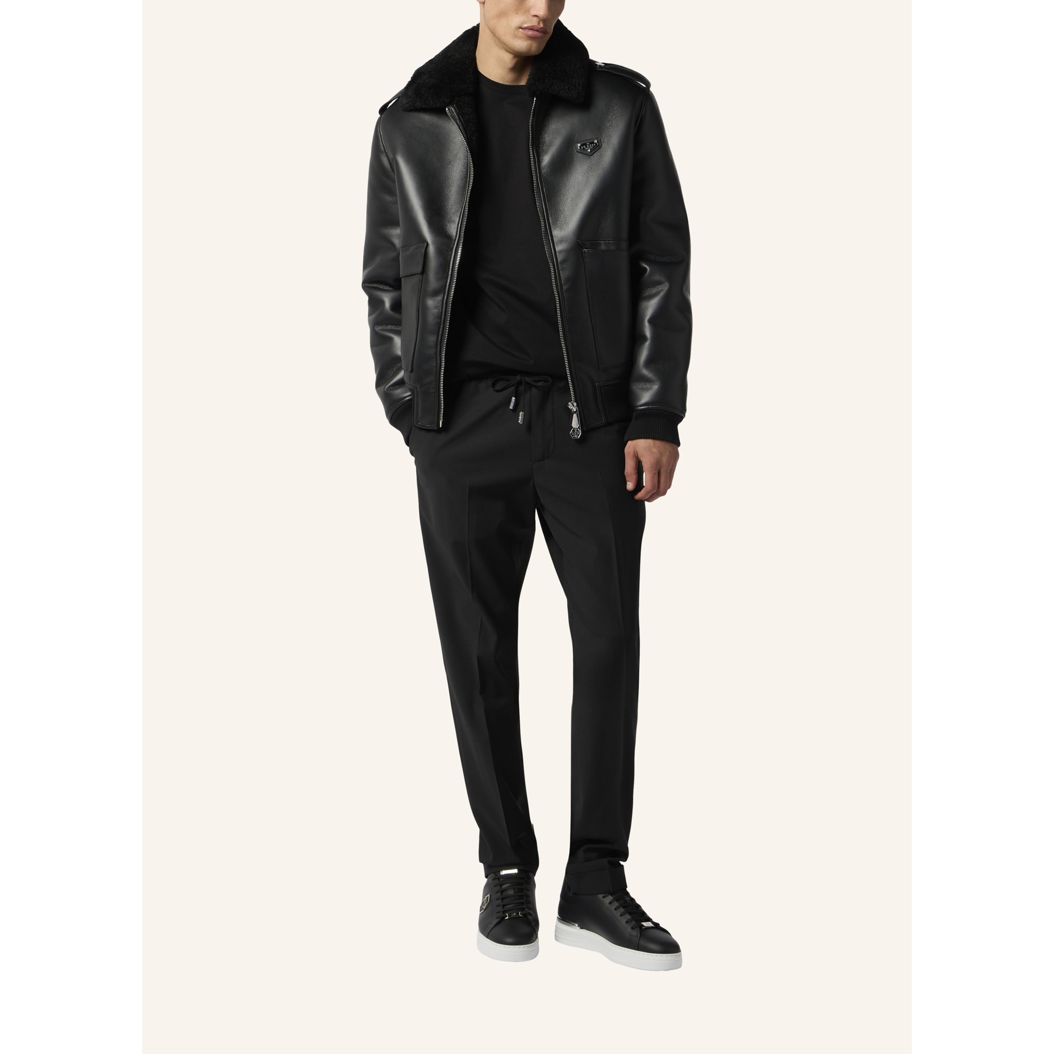 PHILIPP PLEIN Wool Gigolo Fit Trousers