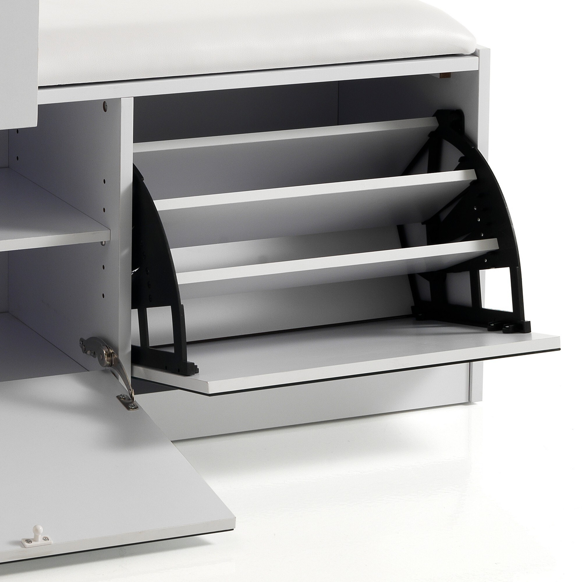 Objet de décoration Tomasucci PRATIKO, en MDF et verre, blanc