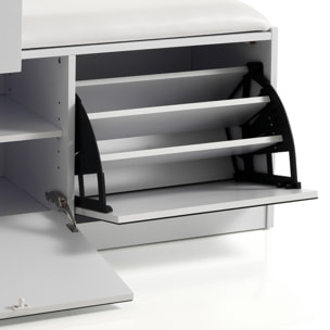 Objet de décoration Tomasucci PRATIKO, en MDF et verre, blanc