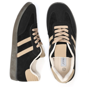 Sneakers in simil pelle scamosciata
