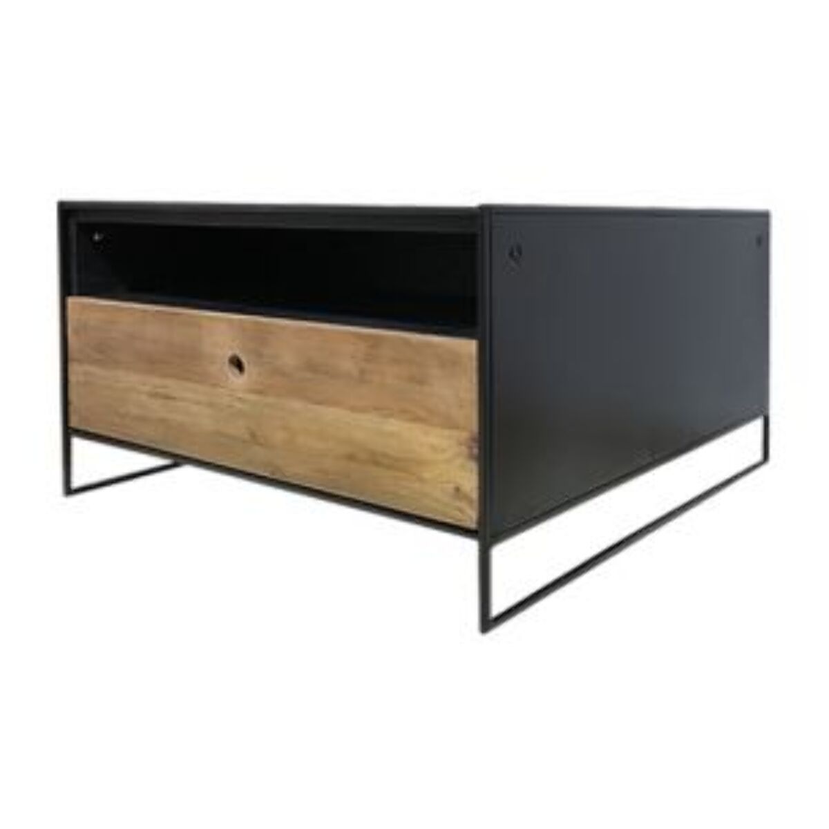 Table basse en métal et en pin recyclé - ORIGIN 2