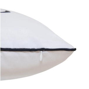 Housse de coussin d'extérieur Nolan 40x40cm déperlant blanc