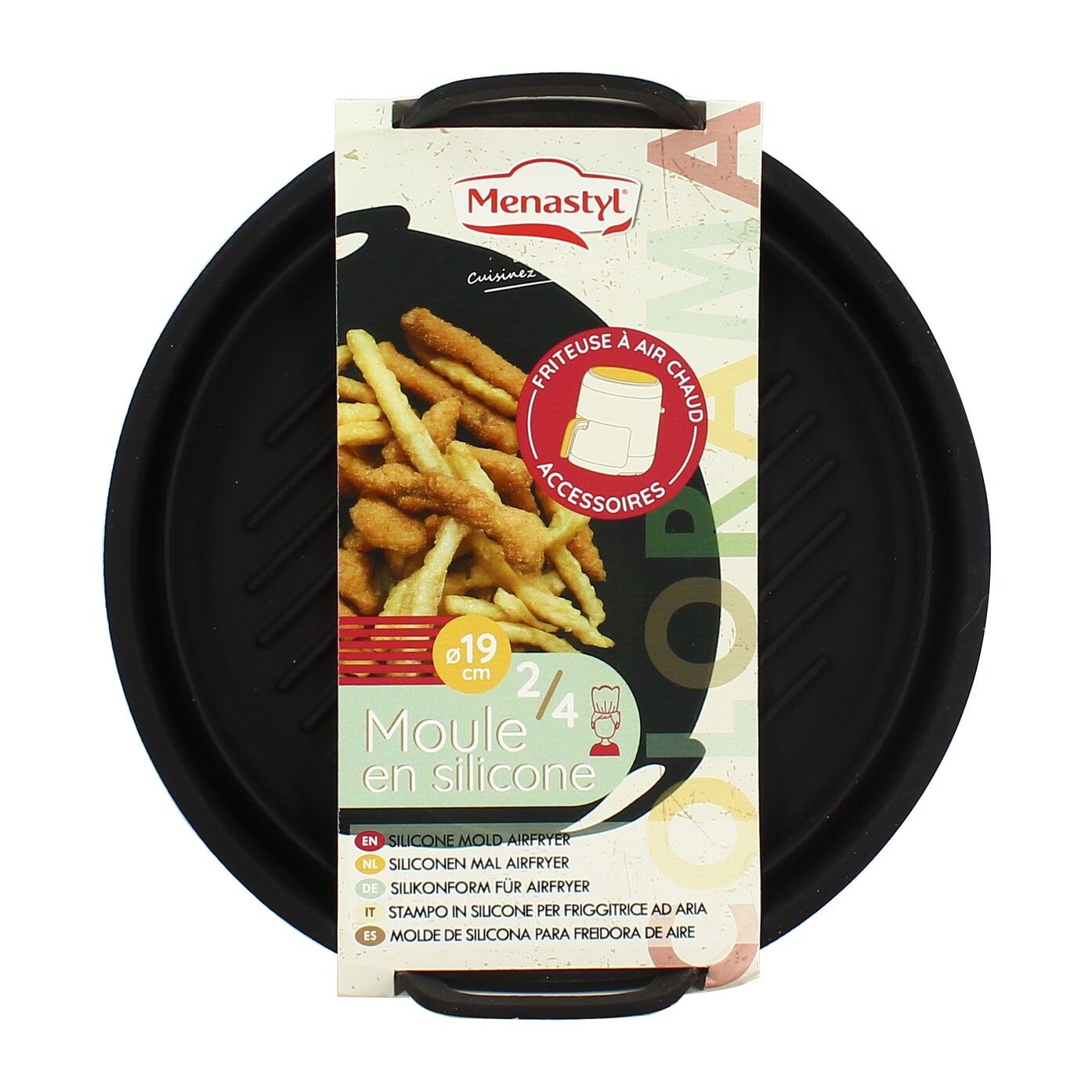 Moule rond en silicone 19cm pour friteuse sans huile