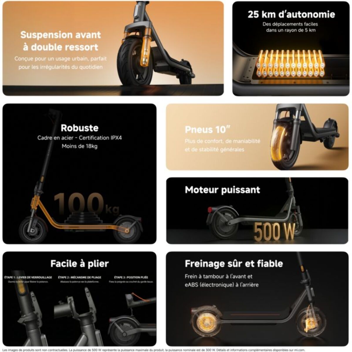 Trottinette électrique XIAOMI Electric Scooter 6 Lite Noir