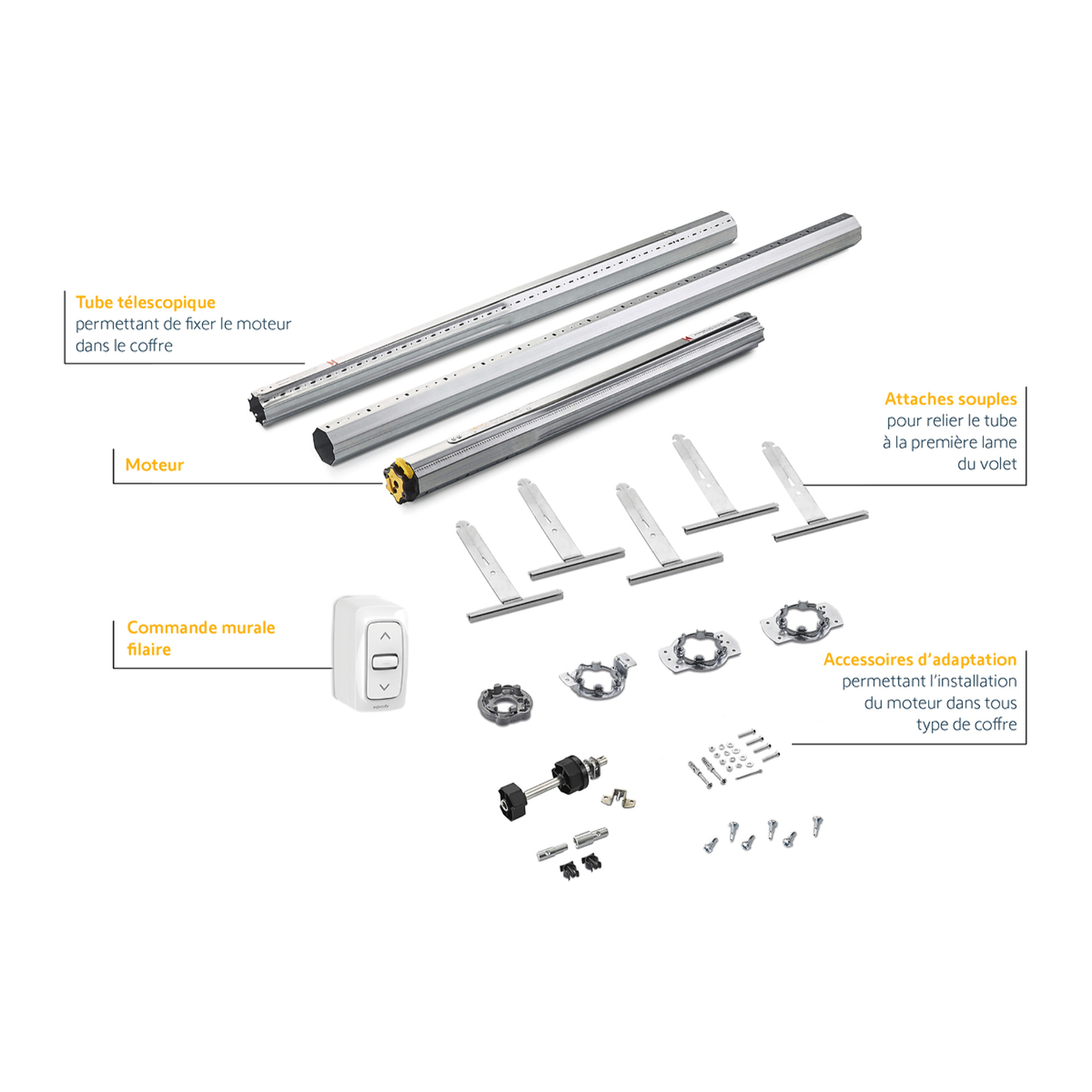 MS 2600 - Kit de motorisation volet roulant universel filaire