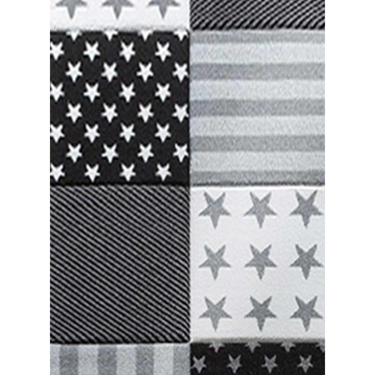 Tapis enfant tissé motif géométrique HUMU