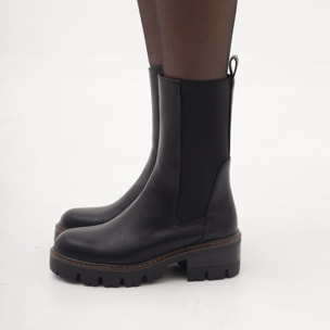 STIVALETTO ELASTICO GRANDE NERO