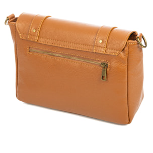 Aviatico bolso satchel mujer. Piel auténtica Dollaro.