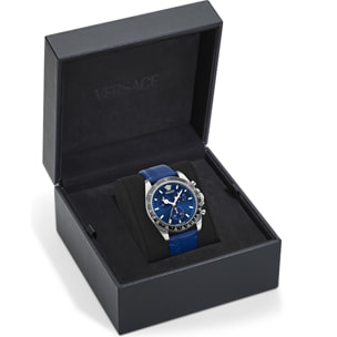 Versace Reloj Cronógrafo De Cuarzo Greca Chr Wave (Wc-0H)