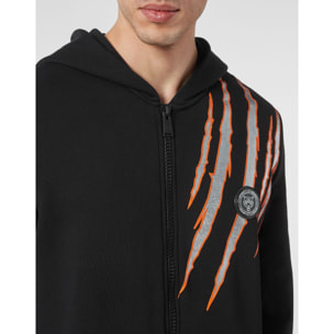PLEIN SPORT Hooded Sweatjacket SCRATCH