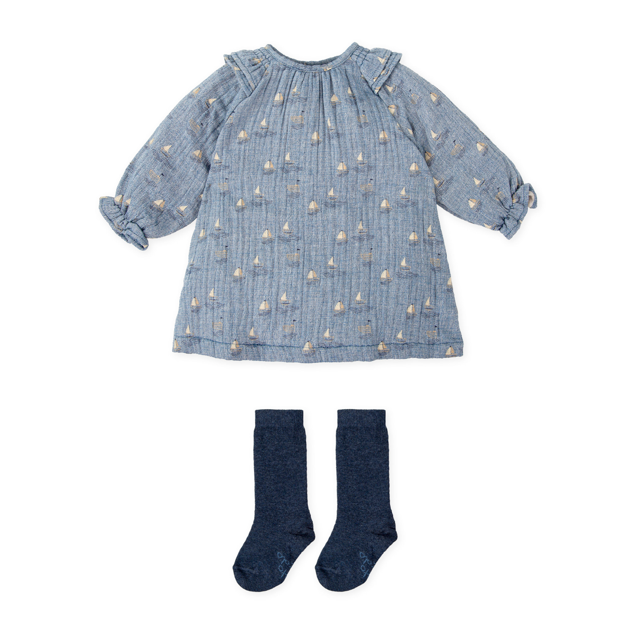 VESTIDO CON CALCETINES PORCELANA - Porcelana