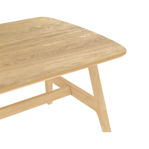 Table basse 120 cm en bois clair - Suly