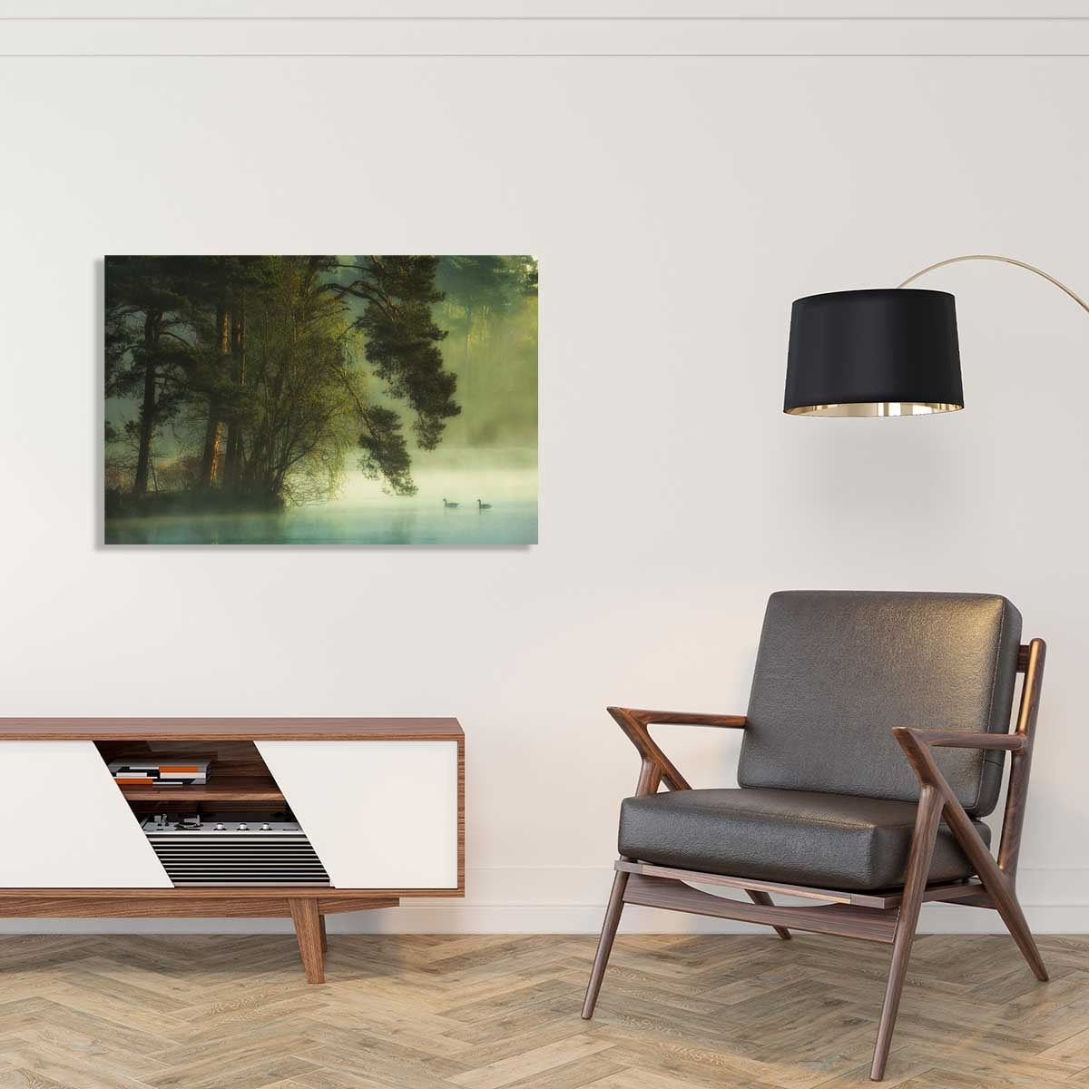 Tableau paysage marais neerlandais Tableau plexiglas