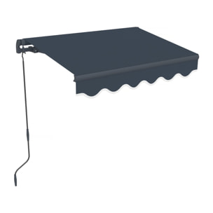 Store banne en aluminium  "Ombra 1" - 160 x 120 cm - Gris