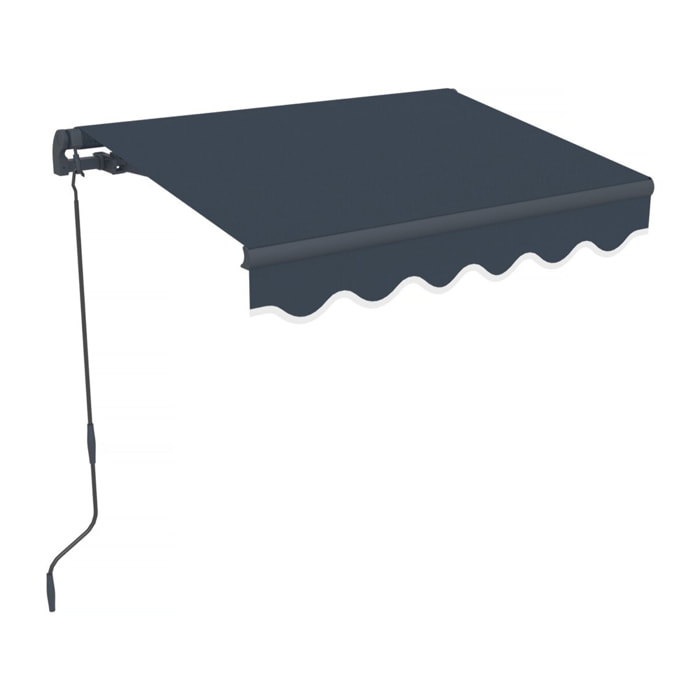 Store banne en aluminium  "Ombra 1" - 160 x 120 cm - Gris