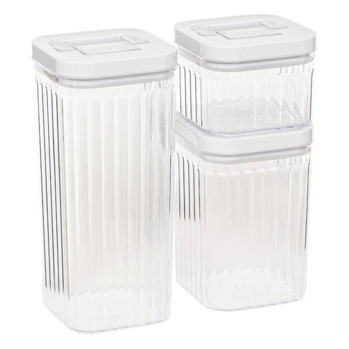 Lot de 3 boîtes de conservation Streaks