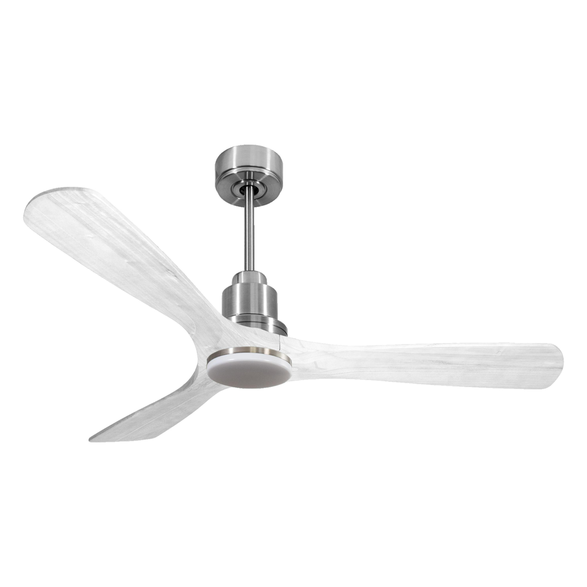 Ventilateur de plafond Réversible  Thermostat Dimmable Wifi Moteur à courant continu Toits en pente Télécommande Lumière à trois tons Hypersilence Mémoire