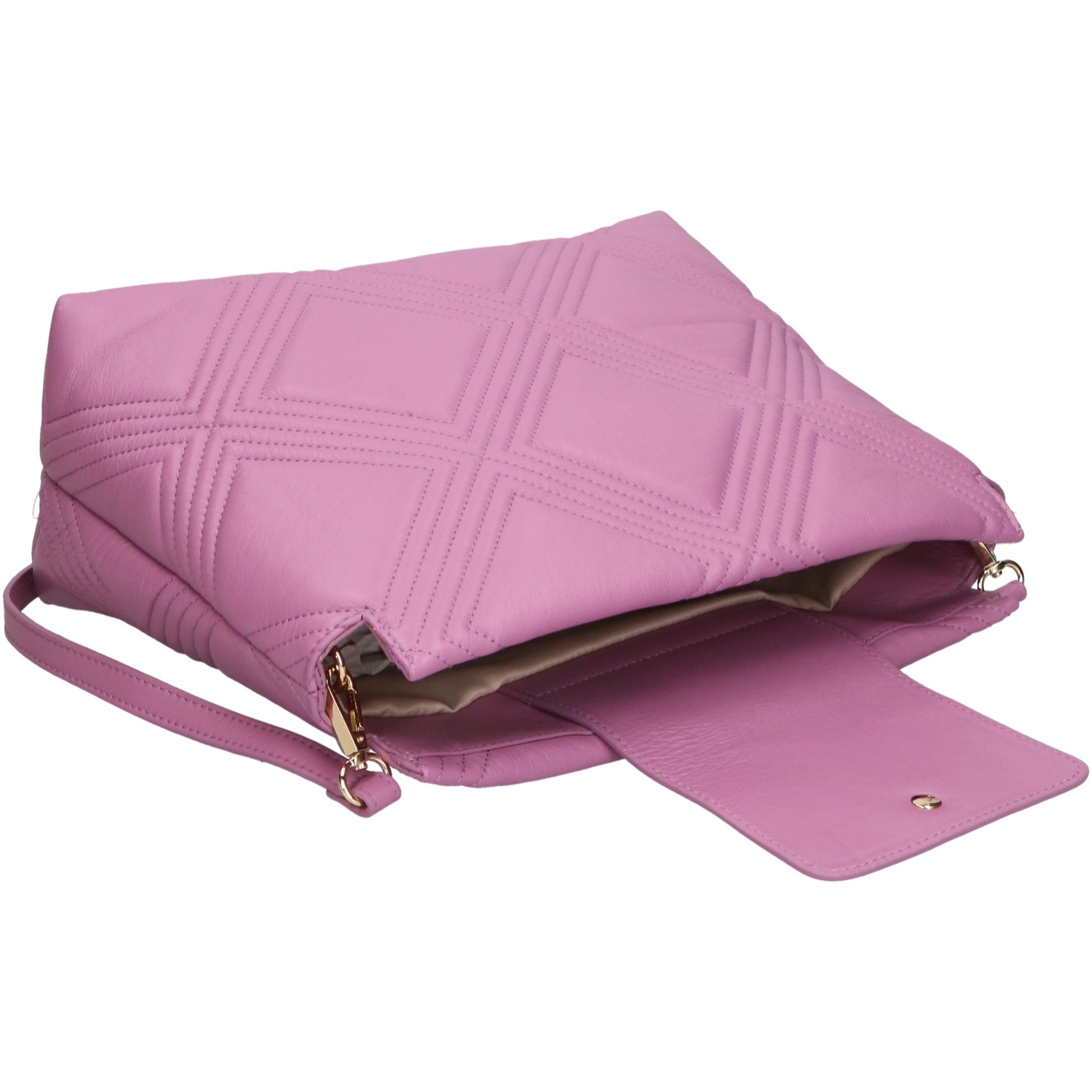 Borsa a tracolla da donna - Modello Ingrid - Vera pelle - 27.0 x 32.0 x 14.0 cm