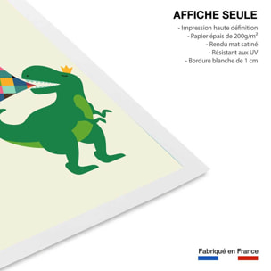 Affiche  dino cracheur de feu Affiche seule