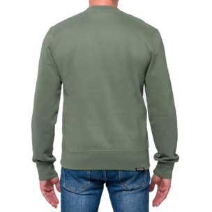 Sudadera de cuello redondo Hot Buttered Eagle Verde