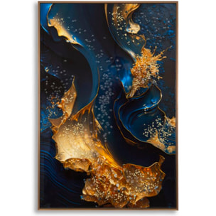 STAMPA SU TELA LACCATA C/CORNICE ANDROMEDA -B- CM 60X4X90