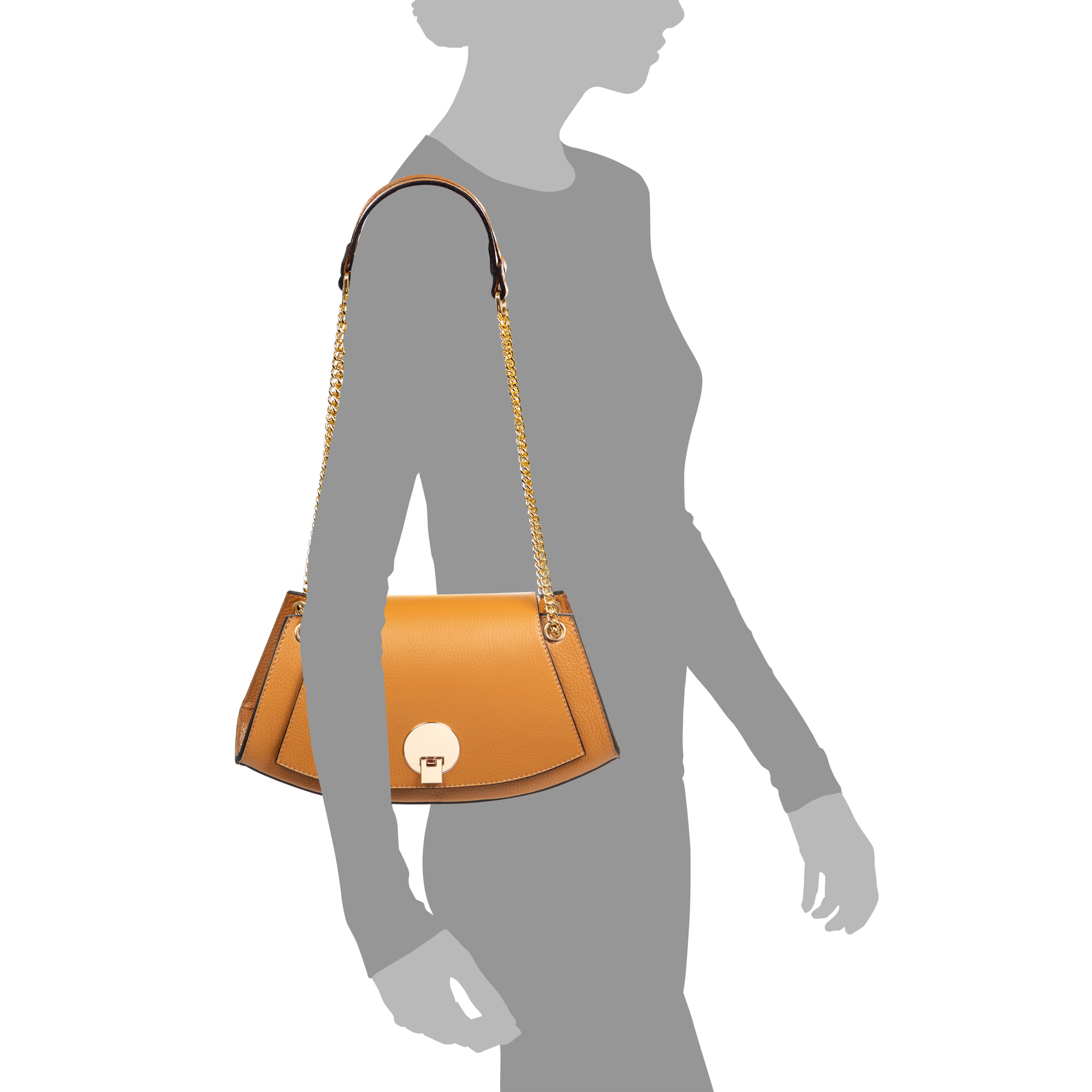 Arnesano bolso bandolera mujer. Piel Dollaro auténtica.