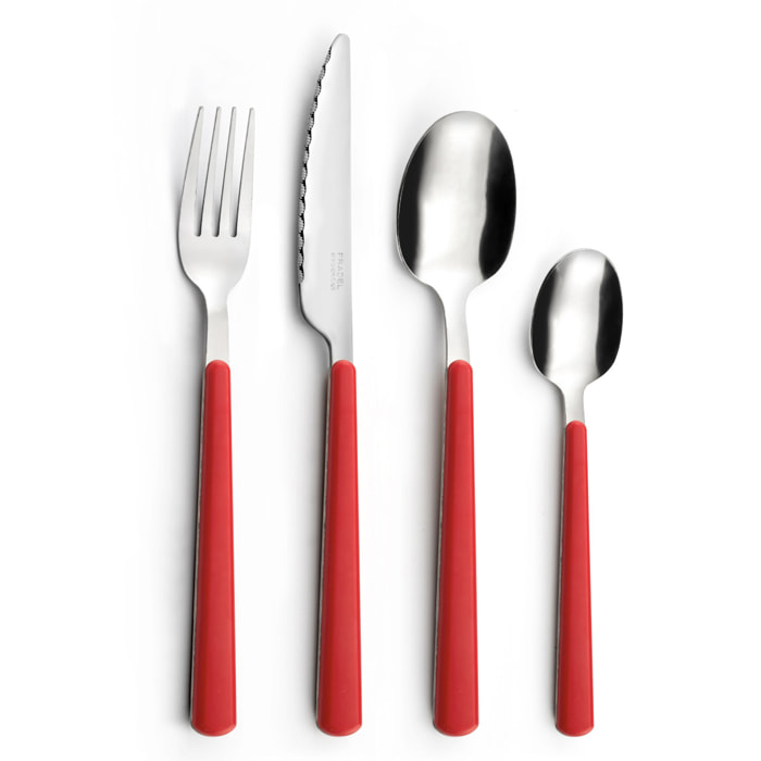 Tonus Rouge - Ménagère 48 pièces