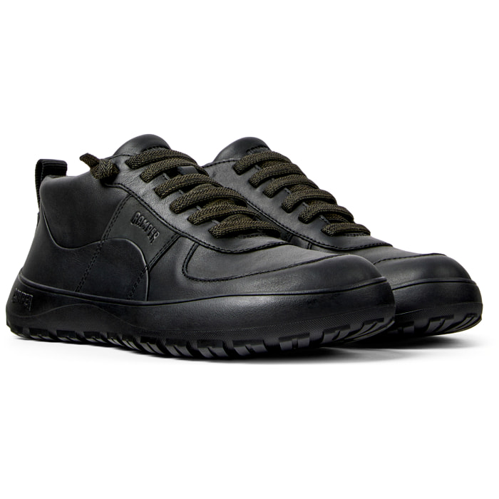 Sneaker-Bootie - CAMPER Peu Serra - Negro - Piel lisa