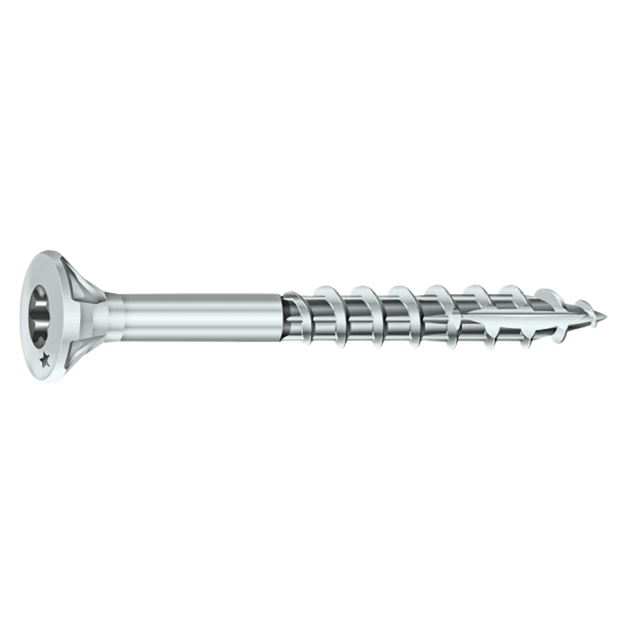 Vis Rocket tête fraisée étoile VYNEX Acier zingué 4x30/18 - Boite de 500 - 351400025022