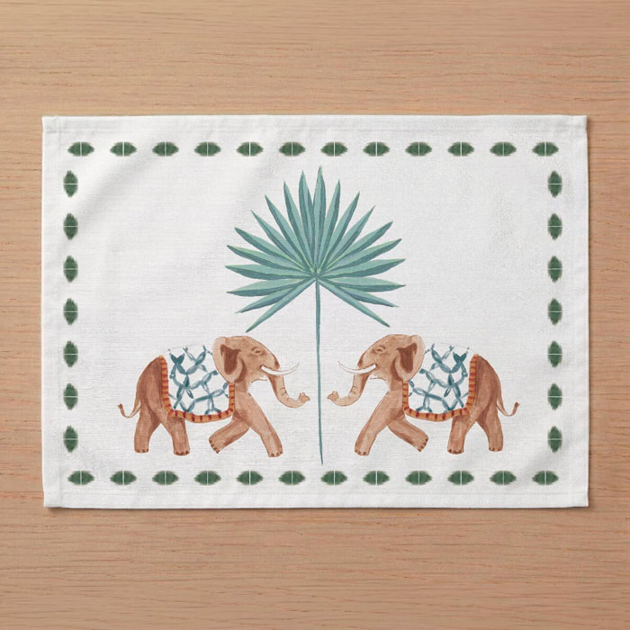 Pack 2 ud. Mantel individual 100% algodón Manyara