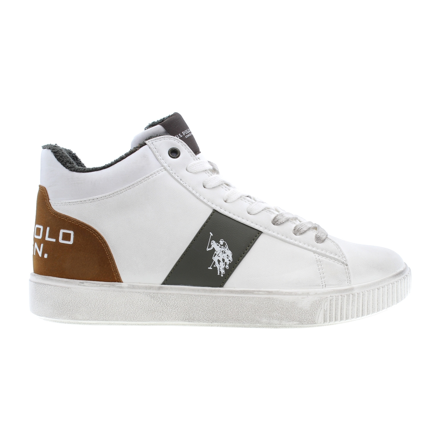 Sneakers U.S. Polo Assn. bianco-marrone