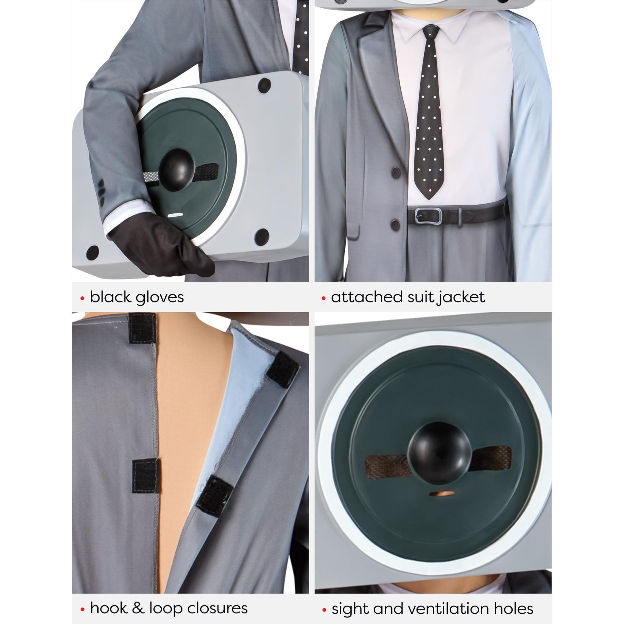 SKI-SPEAKERMAN BOYS COSTUME