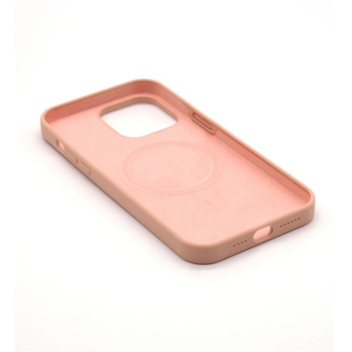 Coque CASYX iPhone 14 Plus silicone Rose MagSafe