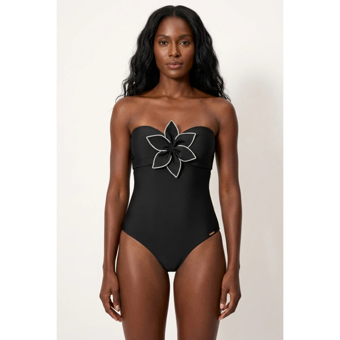 Costume bandeau modellante Nero