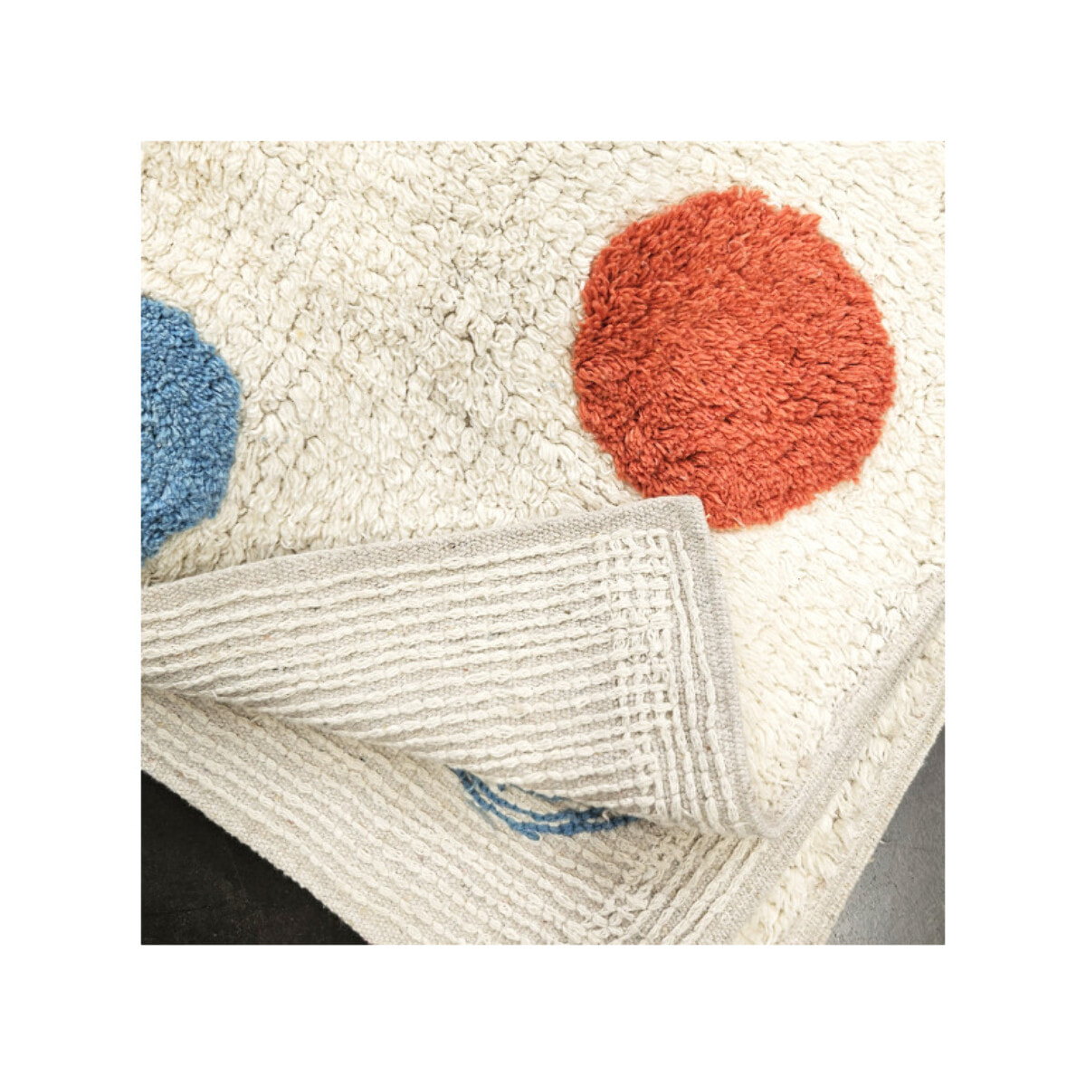 Tapis enfant rectangulaire petits poids multicolores 90x150 cm - PEES