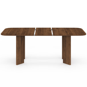 Table à manger extensible Cassia 160-200cm effet noyer