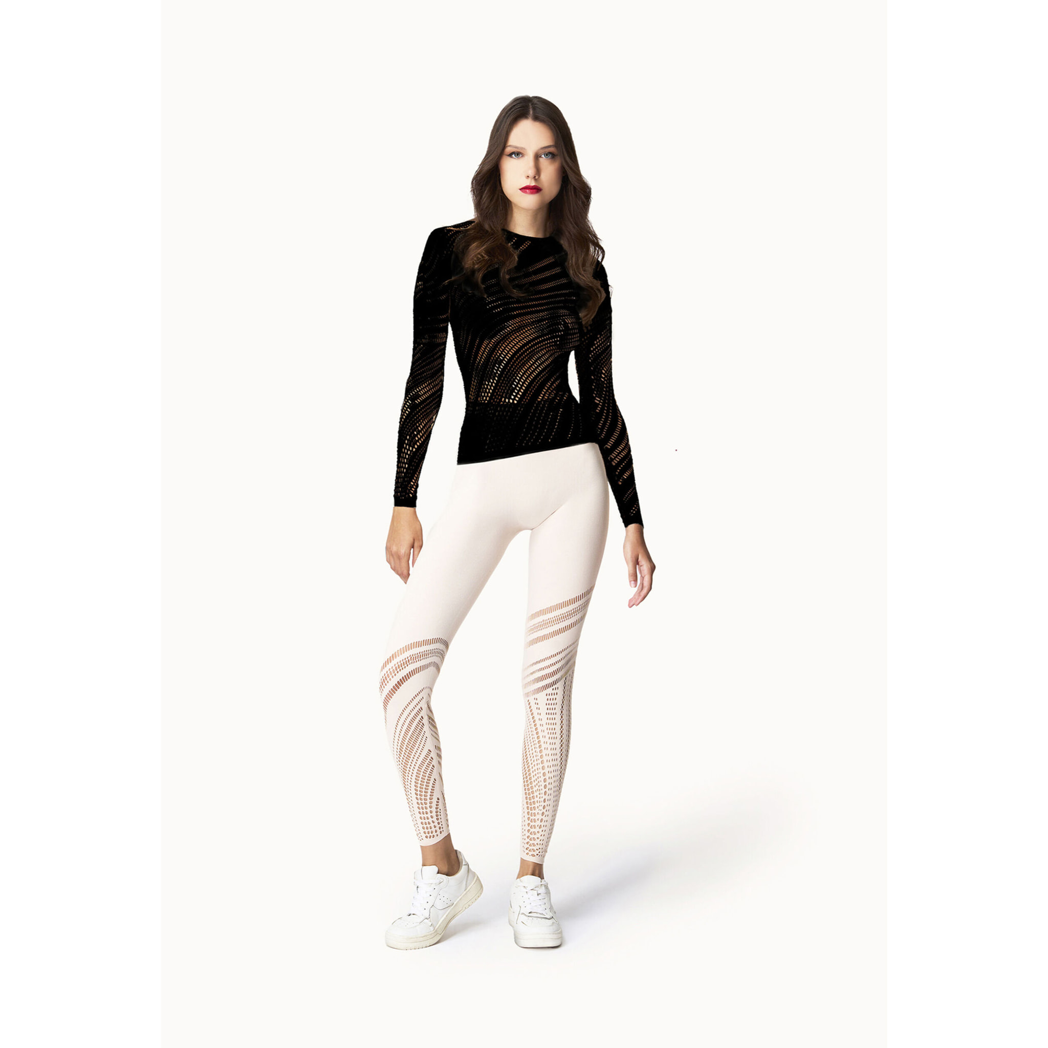 Top a maniche lunghe Organic Net Top Long Sleeves