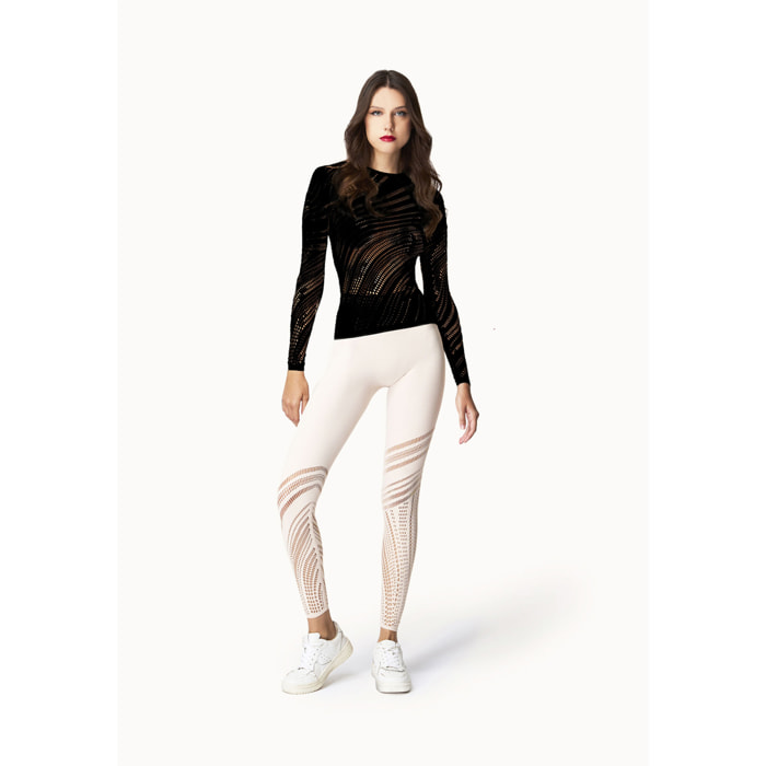 Top a maniche lunghe Organic Net Top Long Sleeves