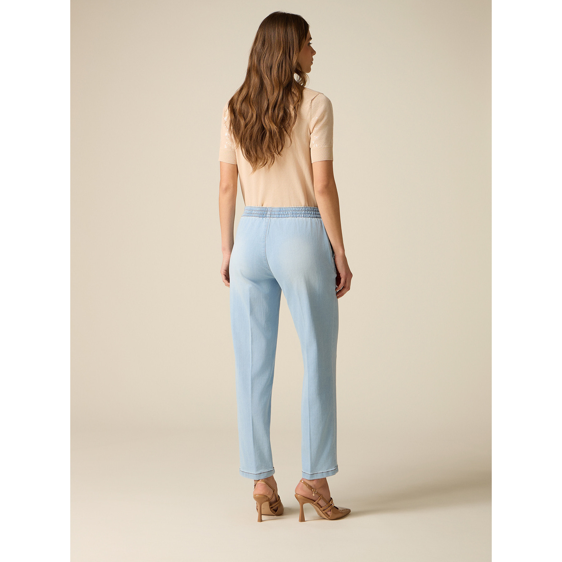 Oltre - Vaqueros con botones decorativos - Light - blue