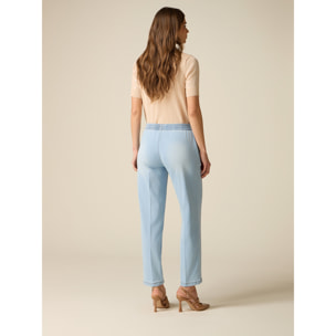 Oltre - Vaqueros con botones decorativos - Light - blue