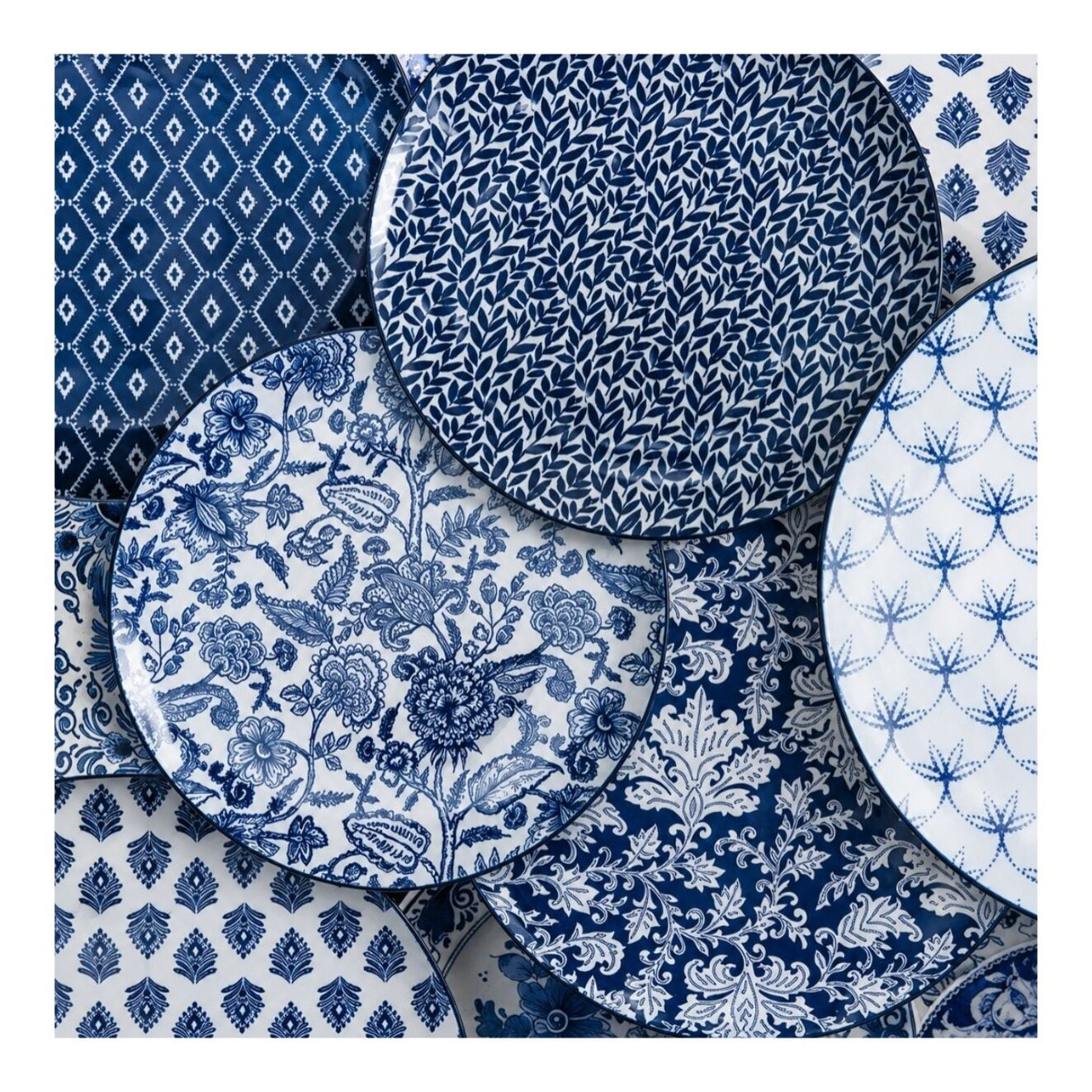 Lot de 6 assiettes à dessert, MAJORELLE